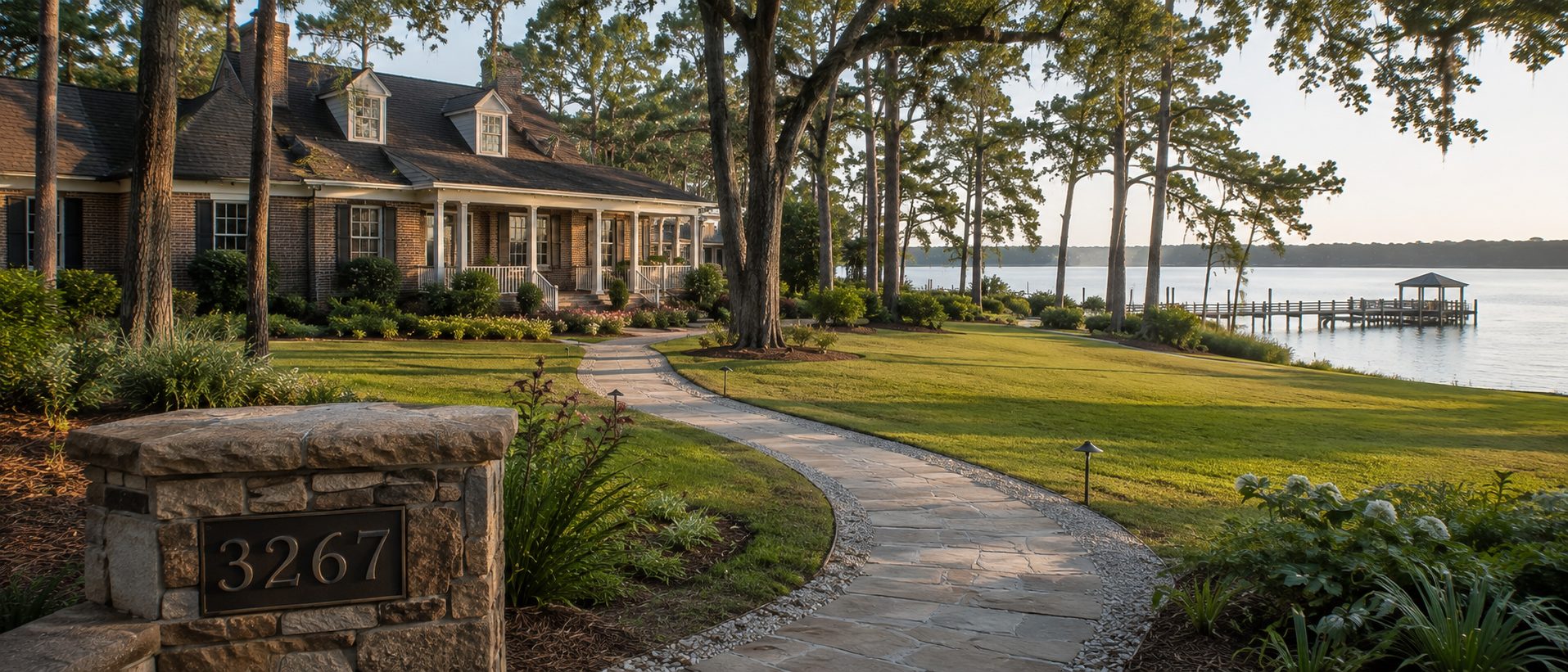 Traditional Northwest Florida waterfront home representing the long-term value of homeownership and understanding property value.